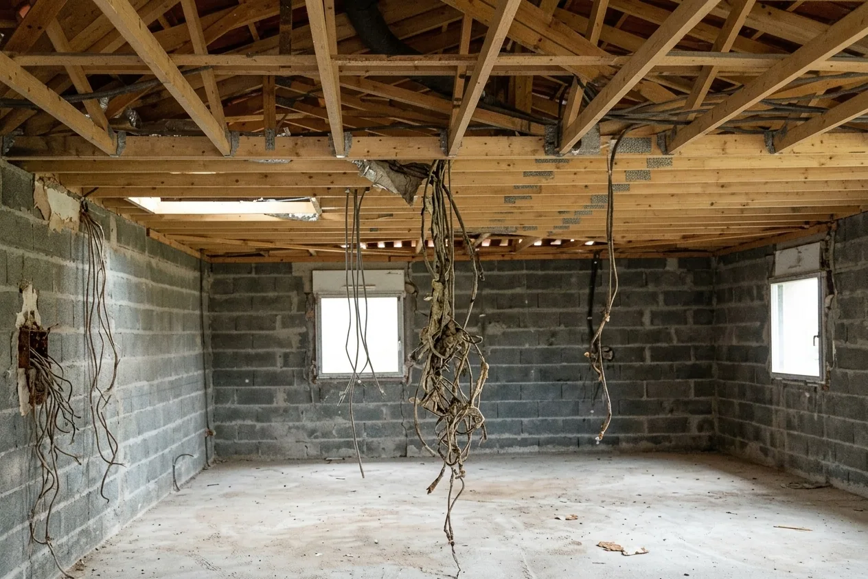 Électricien à Saint-Denis — avant (chantier 3)